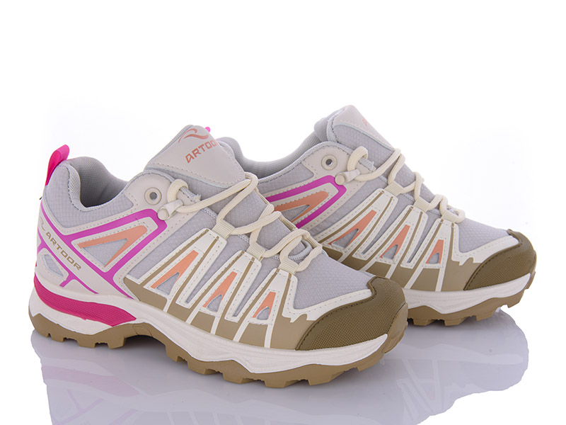 Кроссовки VIOLETA (36-41) 149-32 beige-pink (деми)