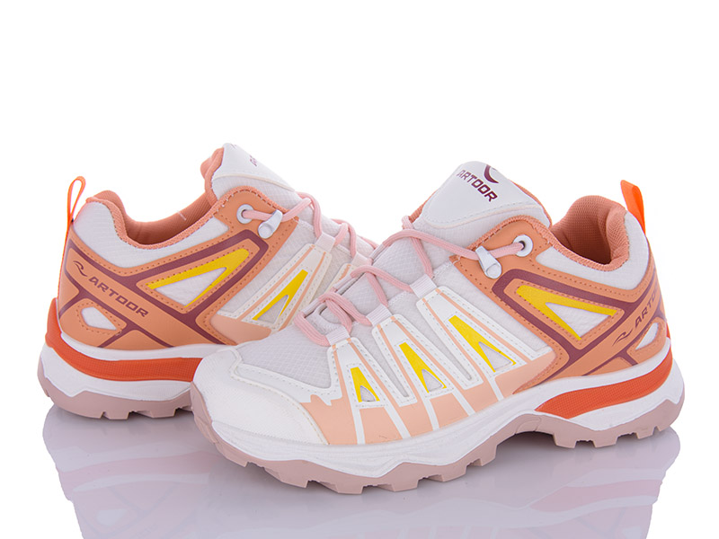 Кроссовки VIOLETA (36-41) 149-32 white-pink (деми)