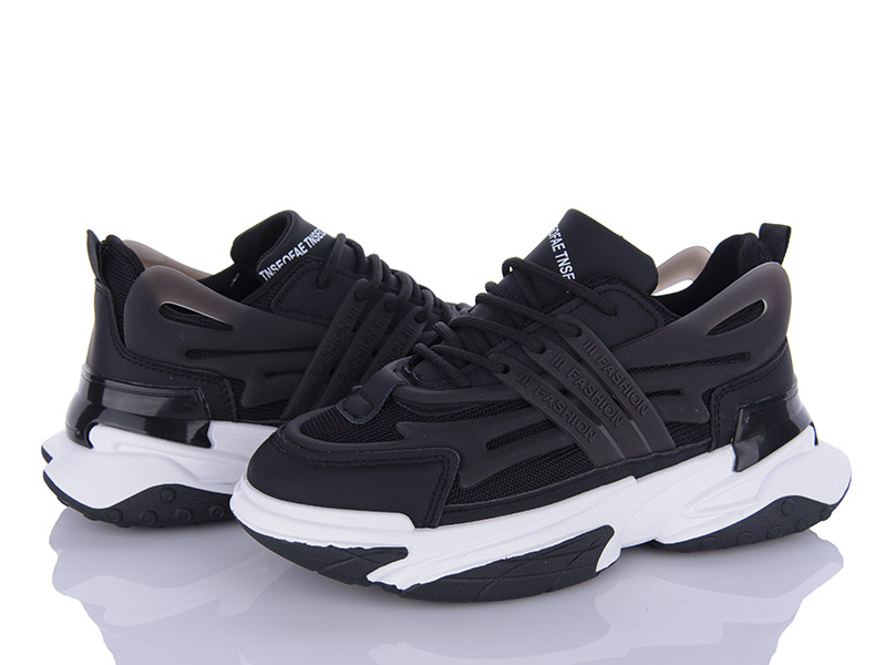 Кроссовки VIOLETA (36-41) 149-37 black-white (деми)