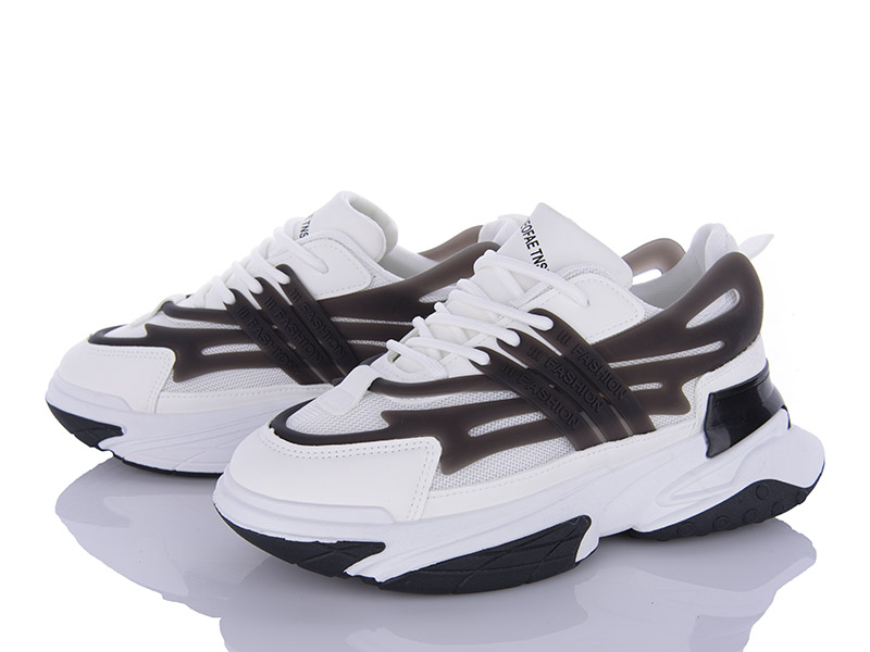 Кроссовки VIOLETA (36-41) 149-37 white-black (деми)