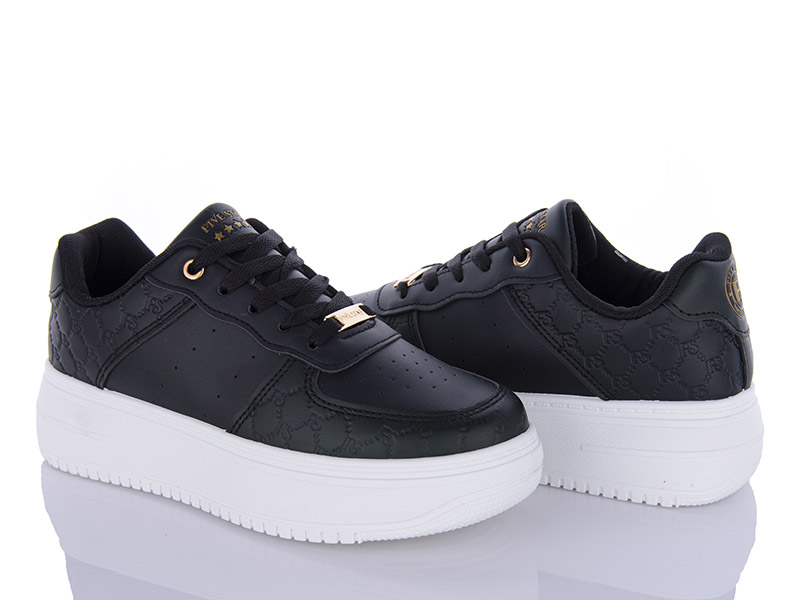 Кроссовки VIOLETA (36-41) 177-30 black (деми)