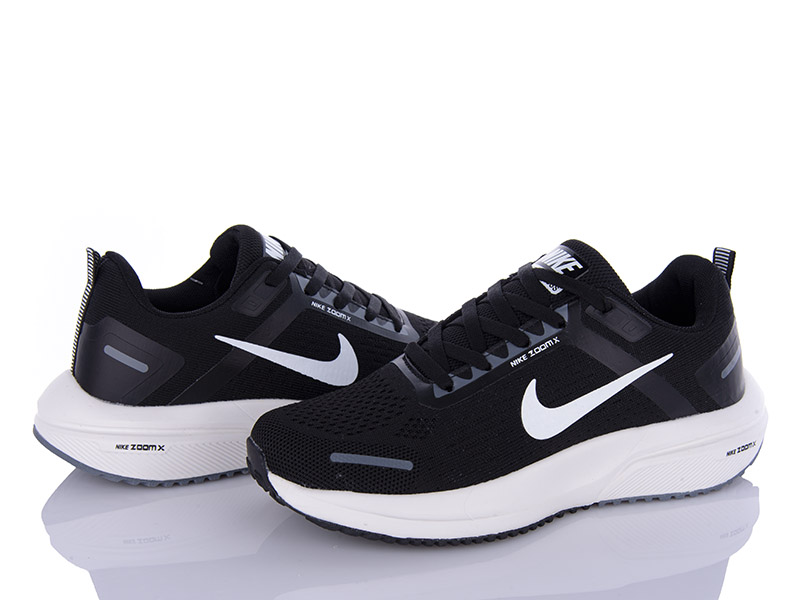 Кроссовки VIOLETA (40-44) S12-N215 black-white (деми)
