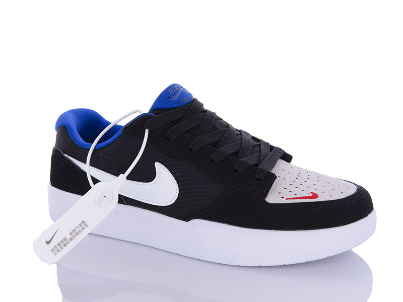 Кроссовки VIOLETA (40-44) ML2305 black-white-blue (деми)