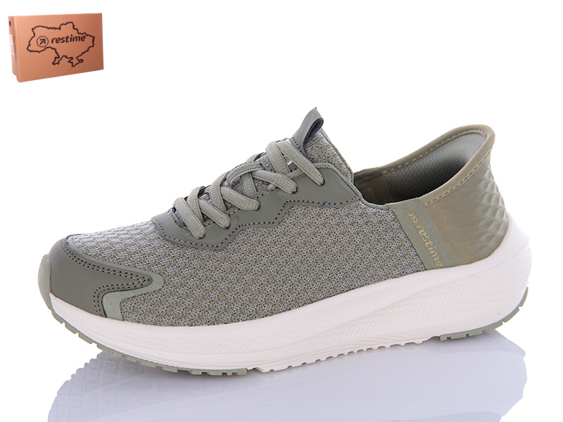 Кроссовки Restime (36-41) HWL24120 olive (деми)