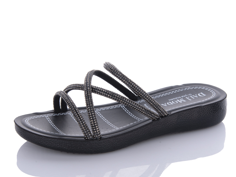 Шлепанцы Sali One (36-40) 8127 срібло (лето)