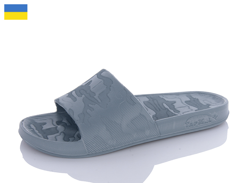 Шлепанцы ALEX M&L (40-46) AML400 т.сірий (лето)