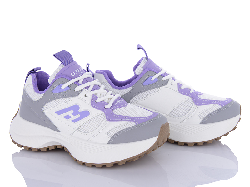 Кроссовки VIOLETA (36-41) 136-33 white-purple (деми)