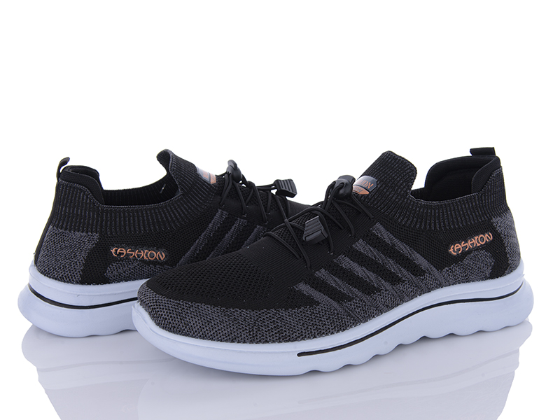 Кроссовки VIOLETA (40-45) 45-103 black (лето)