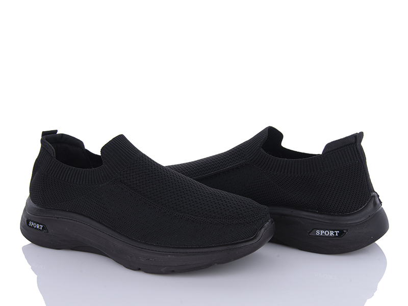 Кроссовки VIOLETA (40-45) 45-105 black (лето)