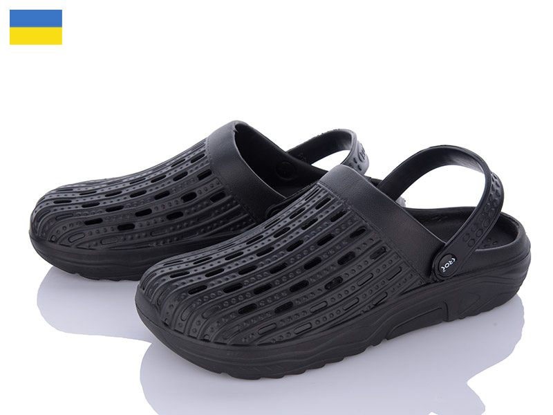 Кроксы Vladimir (41-45) Крок C71 чорний (лето)