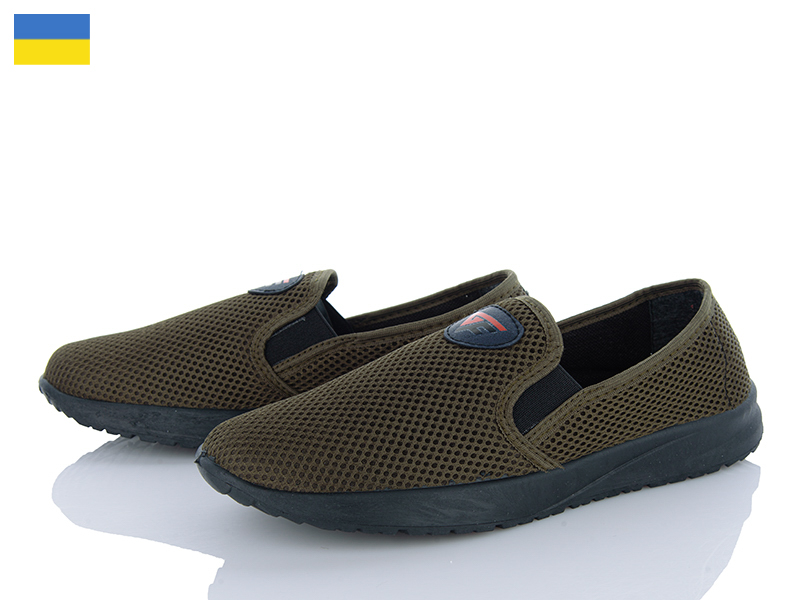 Слипоны Kindzer (41-45) Kindzer W144 хакі (лето)