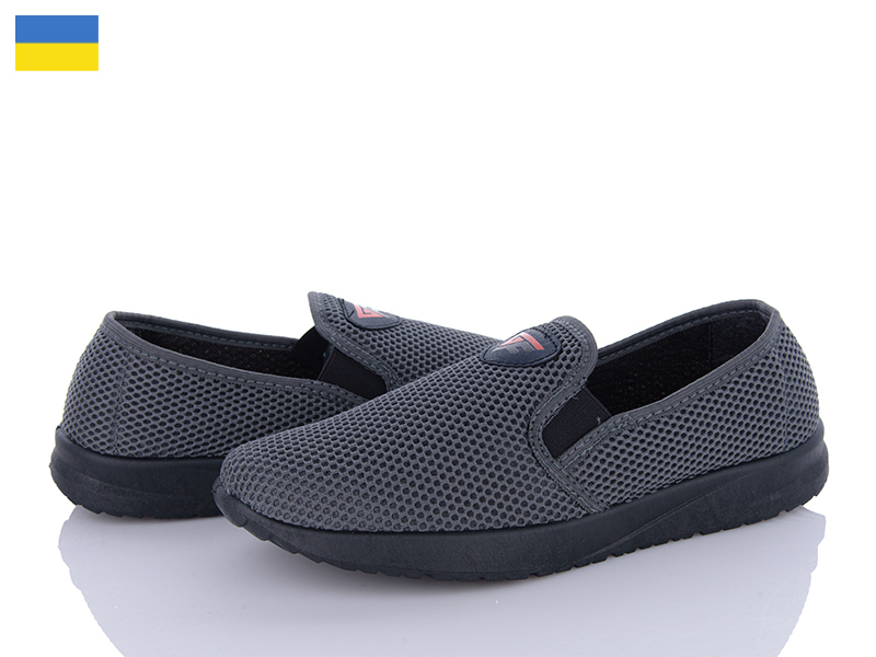 Слипоны Kindzer (41-45) Kindzer W144 сірий (лето)