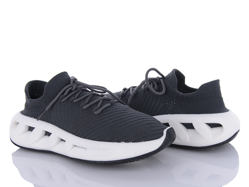 Кроссовки VIOLETA (40-45) 149-48 d.grey (лето)