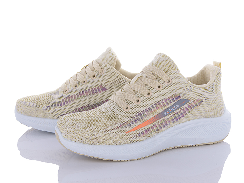 Кроссовки VIOLETA (36-41) 45-101 beige (лето)