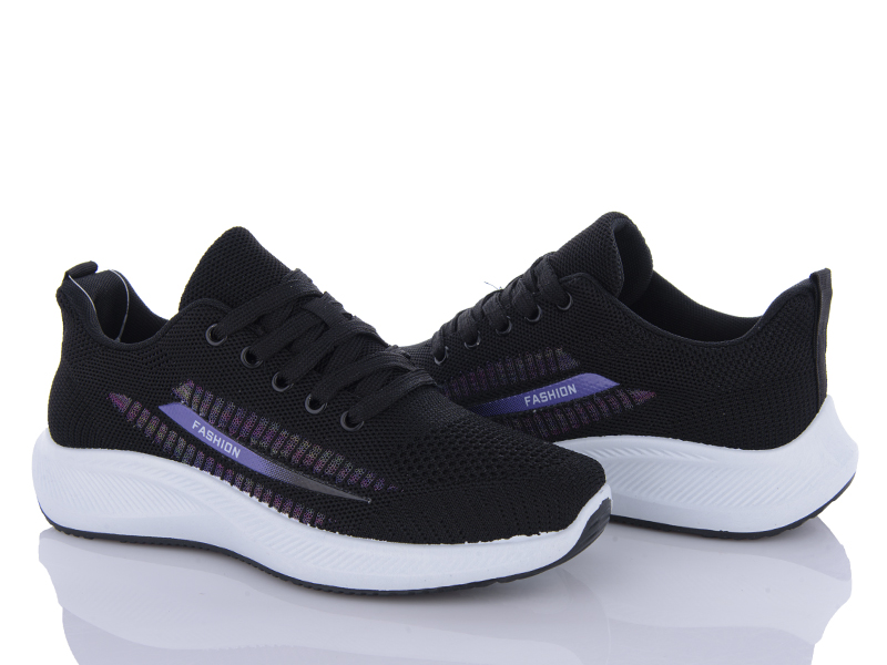 Кроссовки VIOLETA (36-41) 45-101 black (лето)