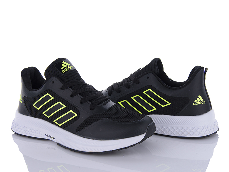 Кроссовки VIOLETA (40-45) HD8-2356-2 black-green (деми)