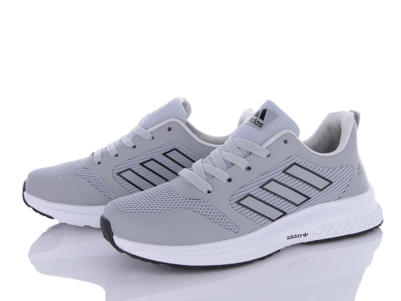 Кроссовки VIOLETA (40-45) HD8-2356-2 l.grey (деми)