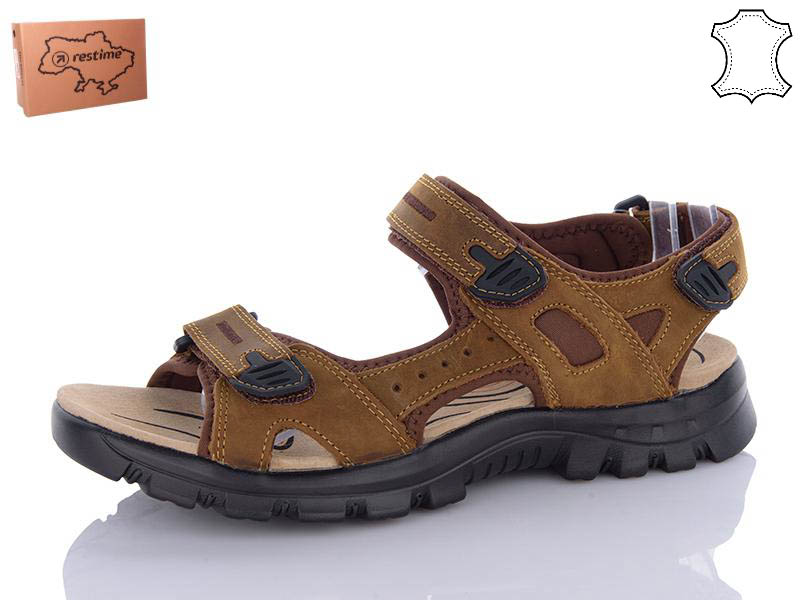 Сандалии Restime (40-45) NML25042 l.brown (лето)