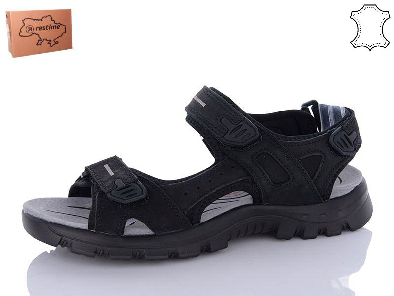 Сандалии Restime (40-45) NML25042 black (лето)