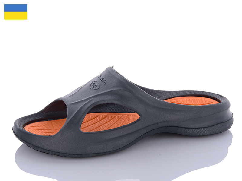 Шлепанцы ALEX M&L (41-46) Спорт 3 Чорні-помаранчевий (лето)
