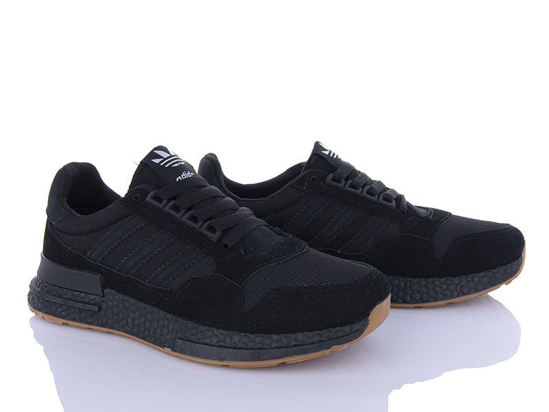 Кроссовки VIOLETA (40-44) HD15-182-35 all black (деми)