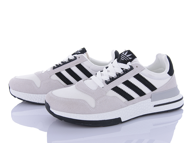 Кроссовки VIOLETA (40-44) HD15-182-35 white-black (деми)
