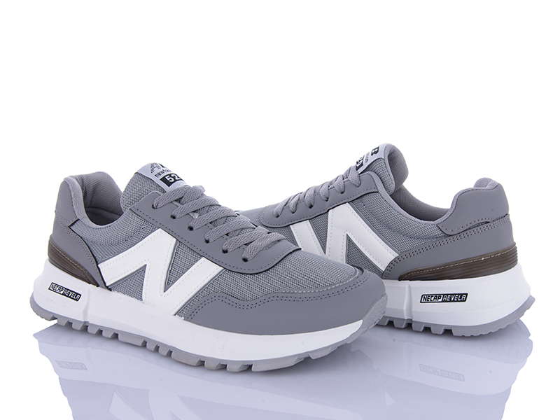 Кроссовки VIOLETA (40-45) HD35-149-16 grey-white (деми)