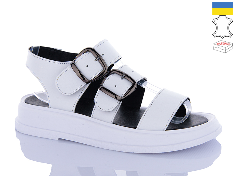 Босоножки Sali (36-40) 914 білий (лето)