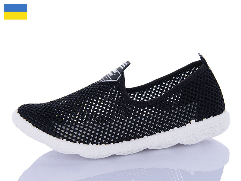Кроссовки Inblu (36-41) TCA N18 чорний біл-підош. (лето)