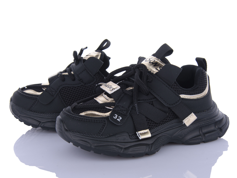 Кроссовки VIOLETA (32-37) G39-8007 black (деми)
