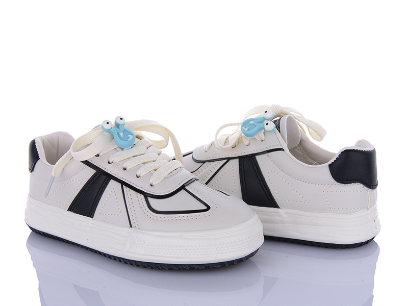 Кроссовки VIOLETA (32-37) G40-Z1889 beige-black (деми)
