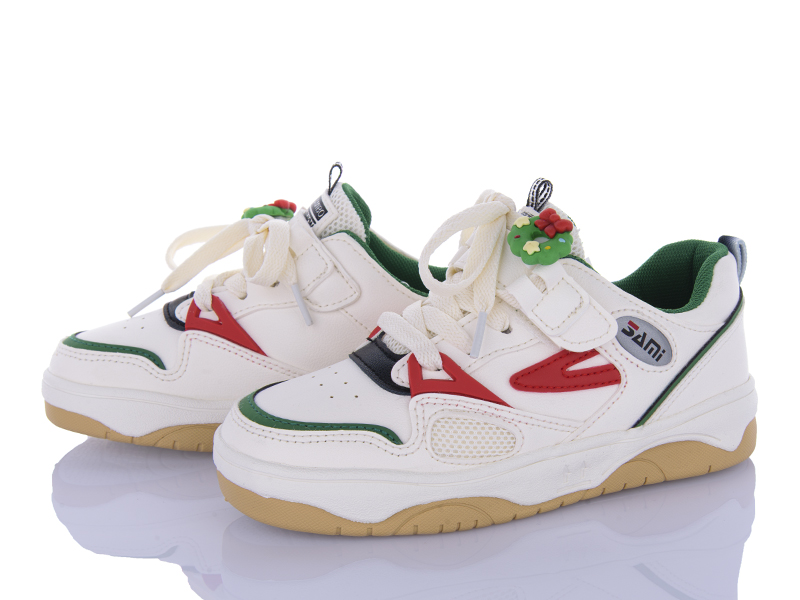Кроссовки VIOLETA (32-37) G41-Z1971 white-green (деми)