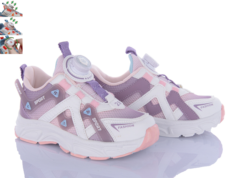 Кроссовки VIOLETA (32-37) G43-3009 pink (деми)