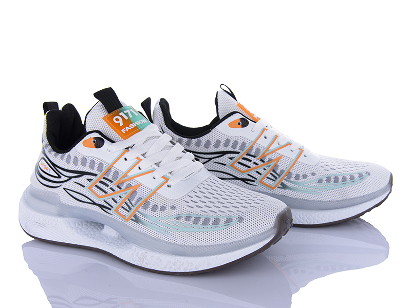 Кроссовки VIOLETA (40-45) HD24-176-37 white-black (деми)