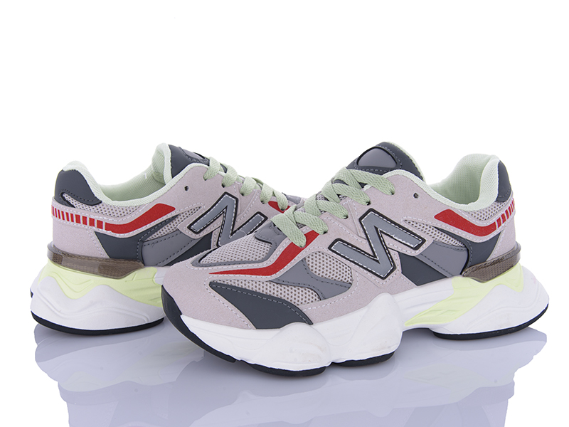 Кроссовки VIOLETA (36-41) HD26-182-40 grey-green (деми)