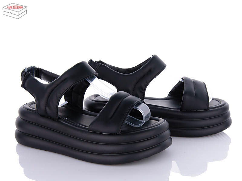 Босоножки Ailaifa (36-41) 7020 all black (лето)
