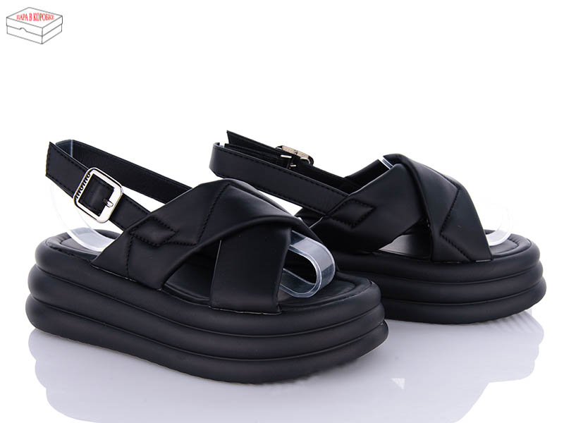 Босоножки Ailaifa (36-41) 7023 all black (лето)