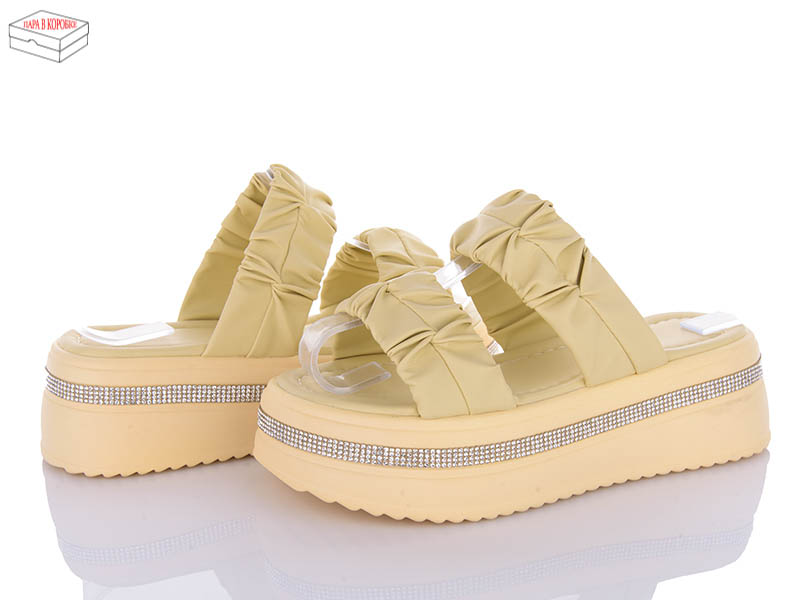 Шлепанцы Ailaifa (36-41) 7039 yellow (лето)