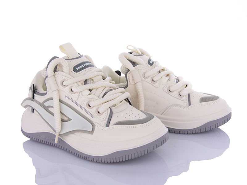 Кроссовки VIOLETA (36-41) 136-27 white-grey (деми)
