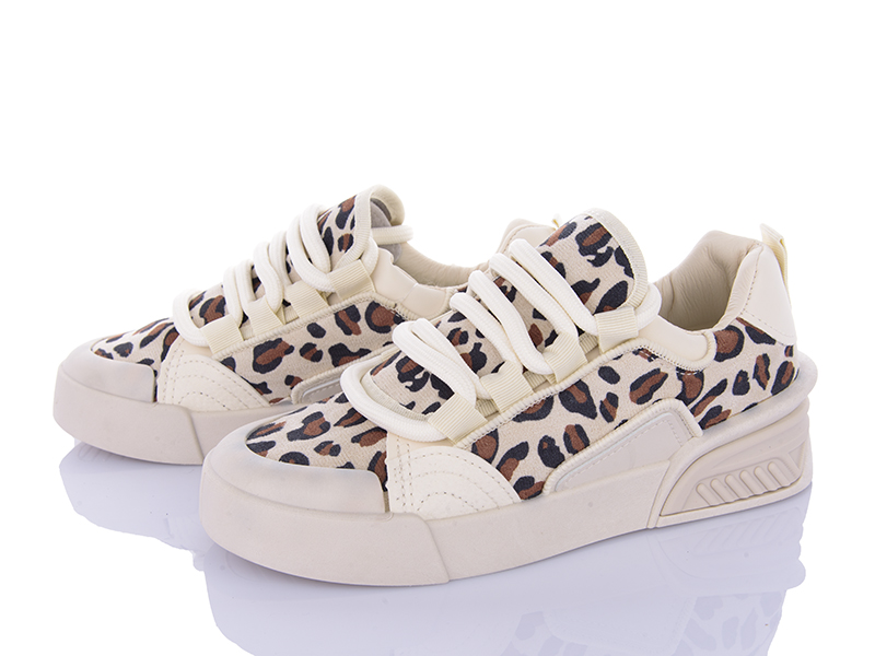 Кроссовки VIOLETA (36-41) 143-40 beige-khaki (деми)