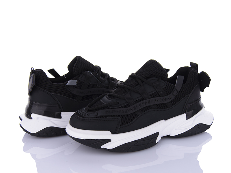 Кроссовки VIOLETA (36-41) 149-38 white-black (деми)