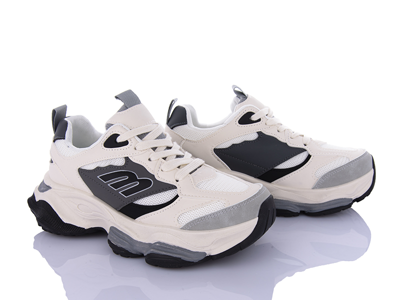 Кроссовки VIOLETA (37-42) 149-39 beige-grey (деми)