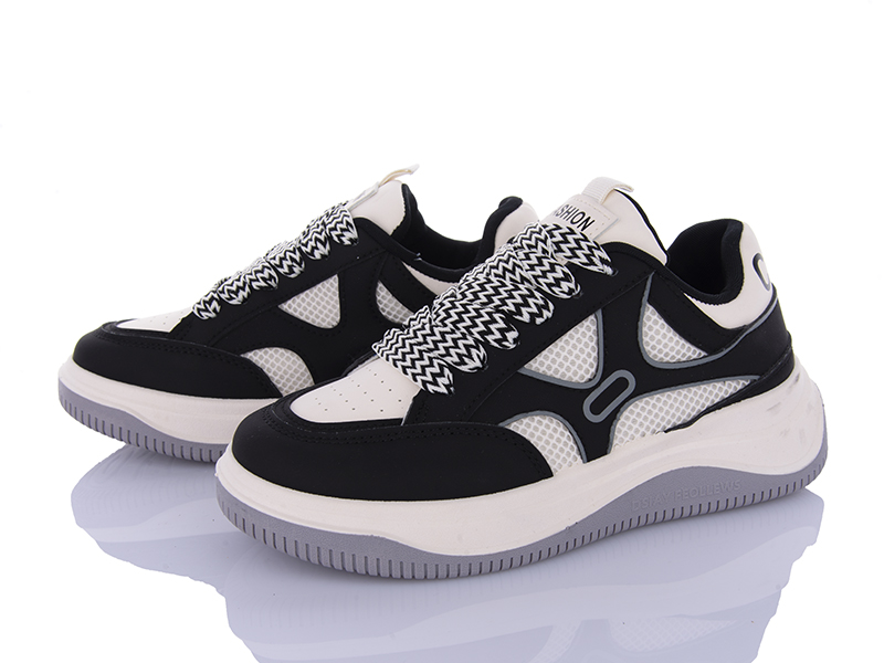 Кроссовки VIOLETA (36-41) 149-50 white-black (деми)