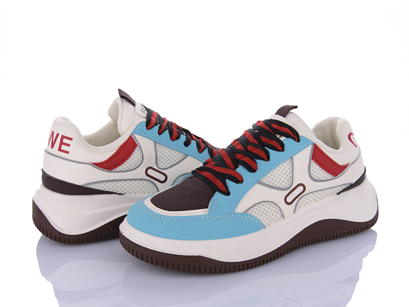 Кроссовки VIOLETA (36-41) 149-50 white-blue (деми)