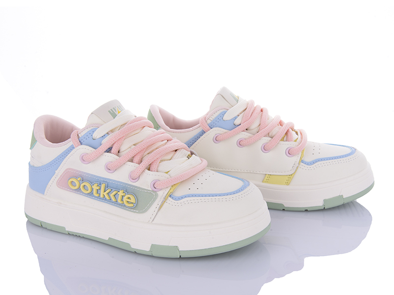 Кроссовки VIOLETA (36-41) 150-48 white-blue-pink (деми)