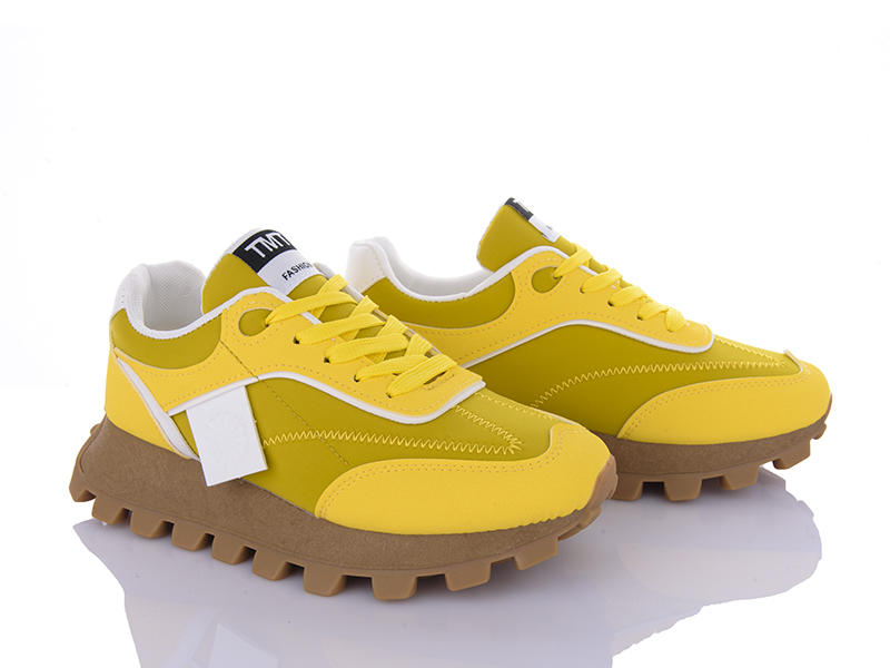 Кроссовки VIOLETA (36-41) 176-36 yellow (деми)
