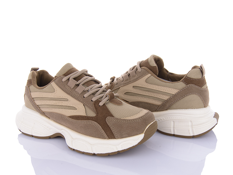 Кроссовки VIOLETA (36-41) 20-1036 brown (деми)