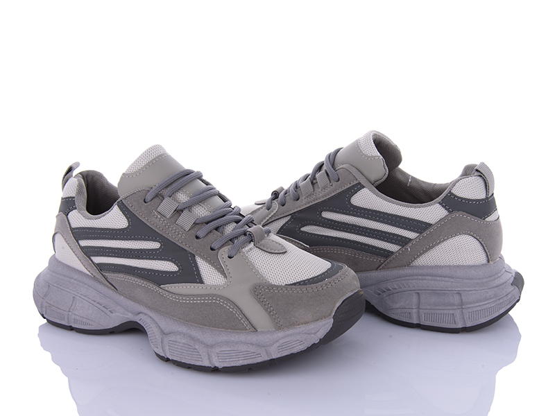 Кроссовки VIOLETA (36-41) 20-1036 grey (деми)