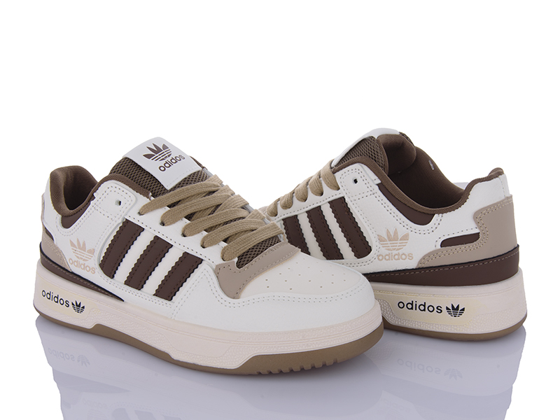 Кроссовки VIOLETA (36-41) HD16-182-37 white-khaki (деми)