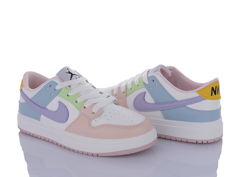 Кроссовки VIOLETA (36-41) HD19-184-5 white-pink (деми)